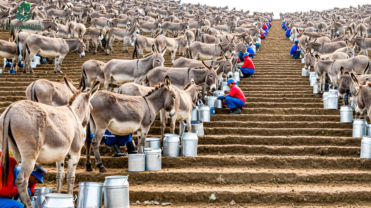 Crían Millones de Burros y Producen Millones de Litros de Leche y Carne | Procesamiento
