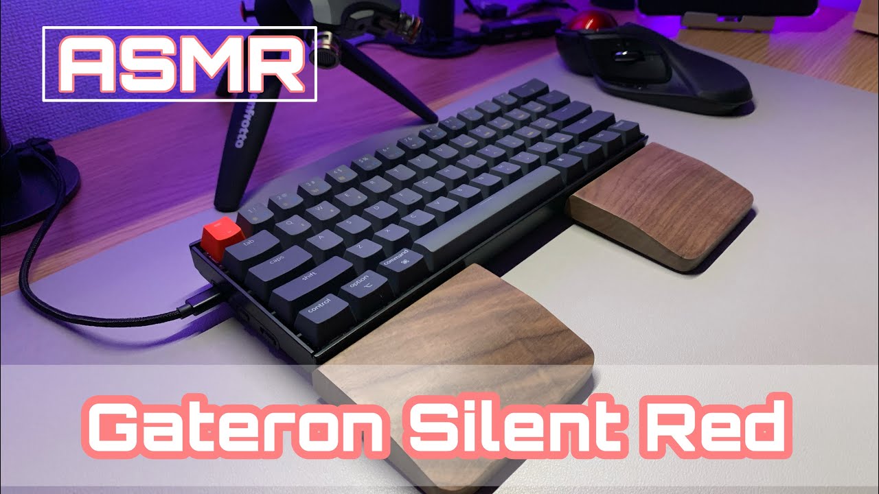 Gateron Silent Red (Lubed) Typing Sounds【打鍵音記録用】#27 - YouTube