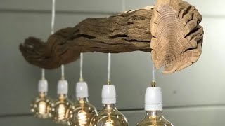 60 Creative Ideas for Wooden Luminaire - Rustic Lamp with Wood Trunk