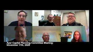 Ayer Capital Planning Committee Meeting: November 17, 2020
