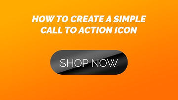 Photoshop Tutorial :how to create a simple call to action icon with gradient