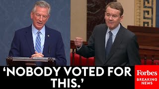 Battle Rages On Senate Floor As Alabama's Tommy Tuberville Continues To Block Military Promotions