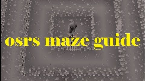 OSRS Maze random event how to do it fast