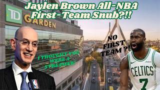 Jaylen Brown robbed of All-NBA First Team Honors!!