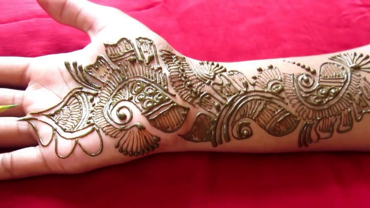 Simple Arabic Henna Mehndi Designs For Hands - YouTube