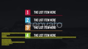 Infographic Modern Lists Final Cut | Apple Motion Template | VideoHive 26467765
