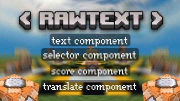 How to use Rawtext for /titleraw and /tellraw Command
