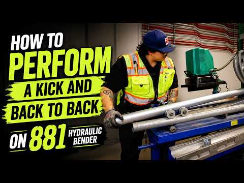 How to Perform a kick and back to back on 881 Hydraulic bender