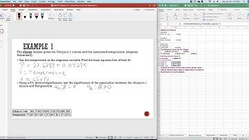 Chapter 12 Example 1 Inferences for Linear Regression