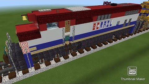 Minecraft BC Rail C40-8M locomotive tutorial