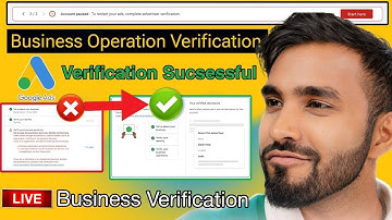 How to complete Business Operation Verification | Google ads advertiser Verification In Just 1Hour
