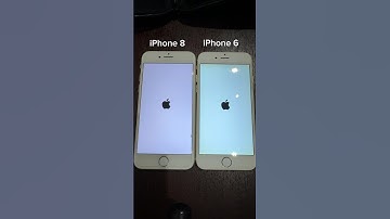 iPhone 6 vs iPhone 8 boot up test #shorts #iphone6 #iphone8