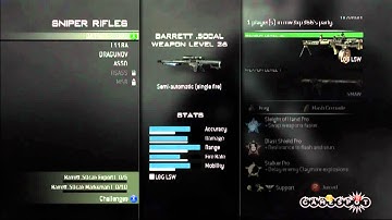 Modern Warfare 3 - All Sniper Rifles - Create a Class