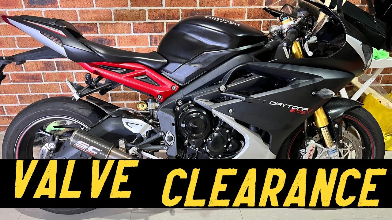 How to do Valve clearance adjustment on Triumph Daytona 675R YouTube