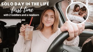 Day In The Life With Newborn And 2 Toddlers - Solo Mom Day - Ashley Keene