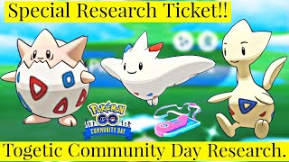 Togetic Community Day Special Research Ticket In Pokemon Go | Pokemon Go Community Day Research