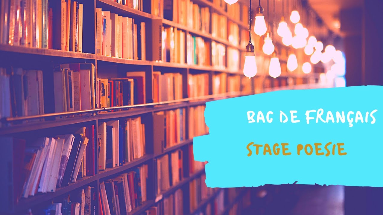Stage Poésie : des exemples pour la dissertation de français #bac de