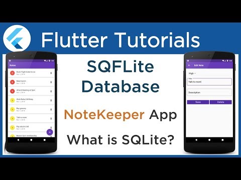 Flutter SQFLite tutorial. What is SQLite database in Android and iOS? with example #4.5