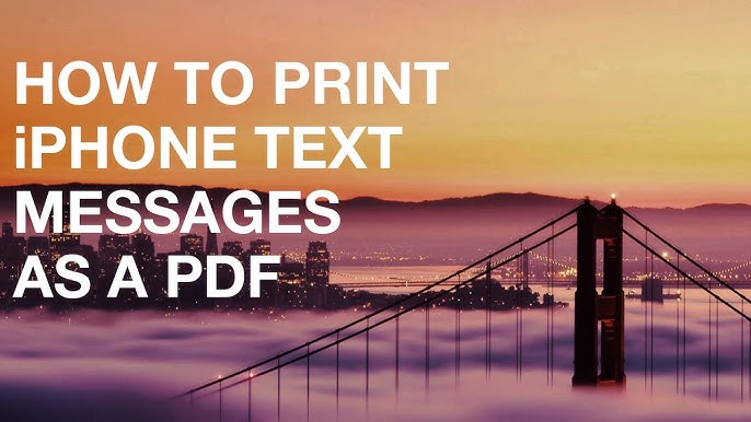 5 Ways To Save And Print Iphone Text Messages As Pdf 2024