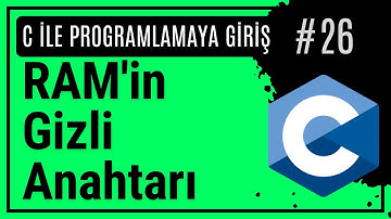 C Programlamada Pointer (İşaretçi) Kavramı - Temel Pointer İşlemler | C Programlama Dersleri #26