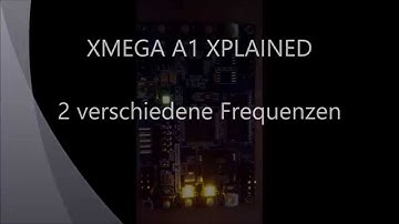 AVR XMEGA A1 XPLAINED - Leuchtende  LEDs