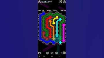 How To Solve Flow Free Hexes Rainbow Pack Level 28 8x8 Board Walk Through Solution Walkthrough