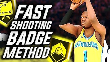 Fast Shooting Badge Method To UNLOCK All Badges In One Day NBA 2K20 | BEST SHOOTING BADGE METHOD