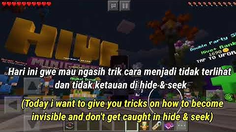 Tips and trick when Playing Hide & seek | "THE HIVE" Server |