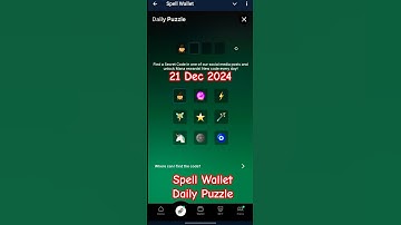 Spell Wallet Puzzle Today 21-12-2024 | Spell Wallet Daily Puzzle