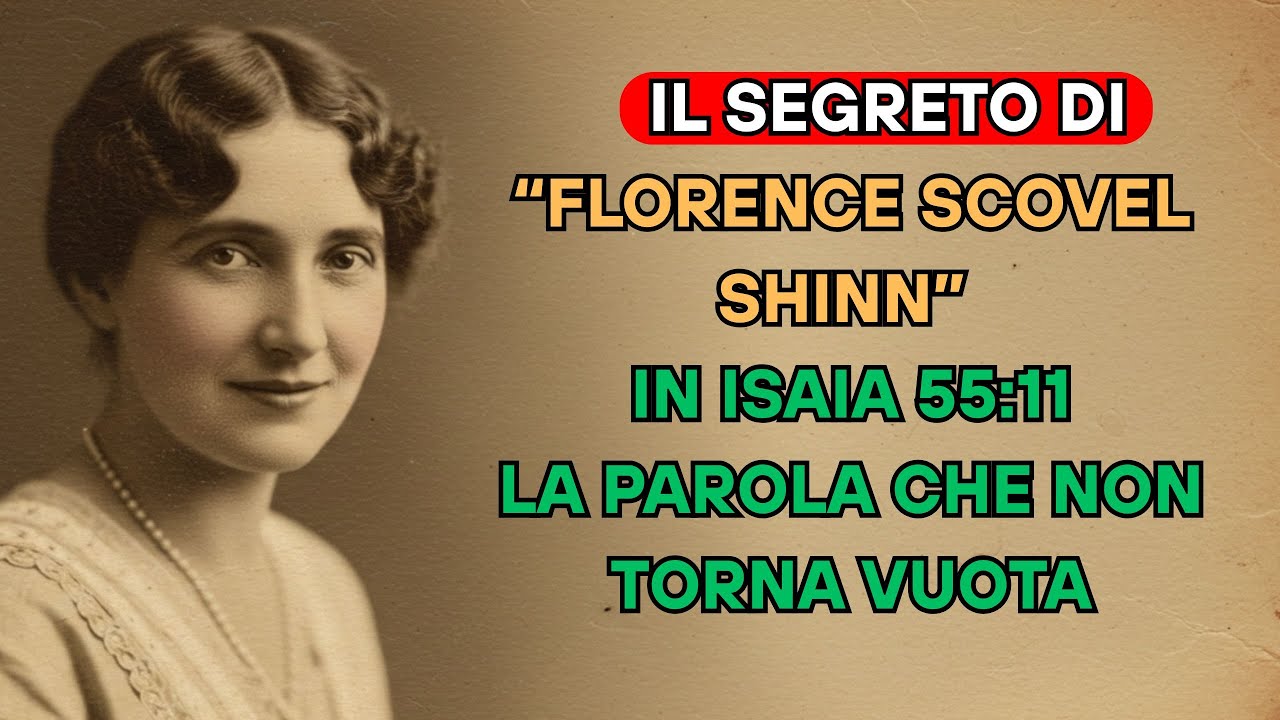IL SEGRETO DI FLORENCE SCOVEL SHINN IN ISAIA 55:11LA PAROLA CHE NON TORNA VUOTA.