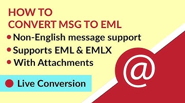 Convert MSG to EML | Learn How to Export Outlook MSG Files to EML
