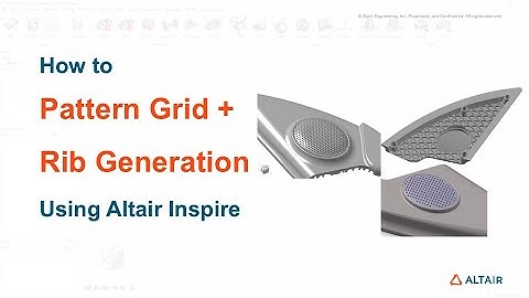 Pattern grid and ribs generation using Implicit Modeling – Cover Speaker