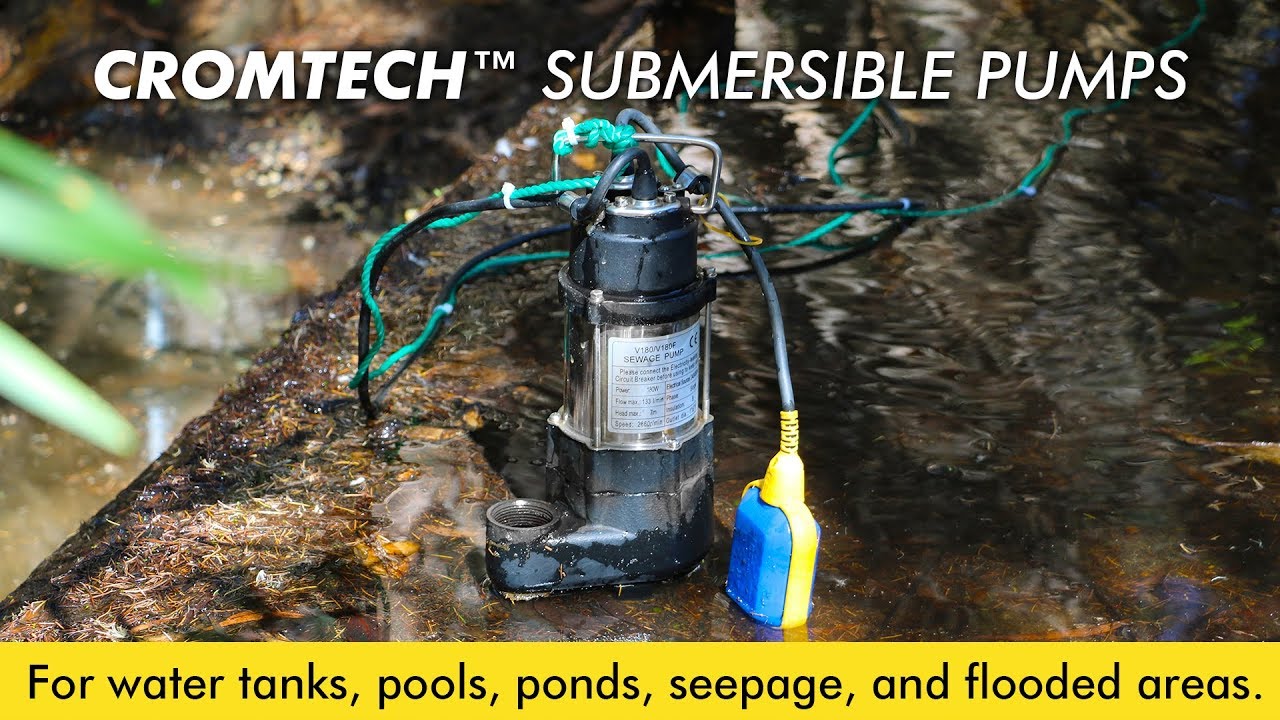 108L to 300L Cromtech Submersible Electric Pumps YouTube