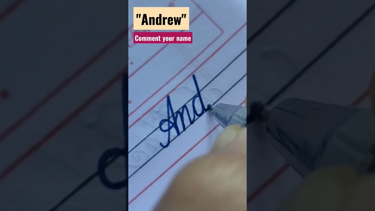 "Andrew" name in cursive handwriting 