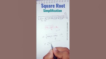 Square Root Simplification #shorts #simplification