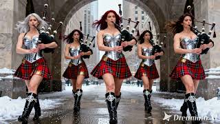 Most Electrifying Scottish Women's Bagpipe Band March Ever Filmed