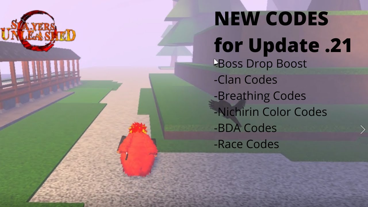 Update .21 Codes! - [New codes, Boss drop boost] - Slayers