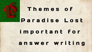 what is the theme of paradise lost