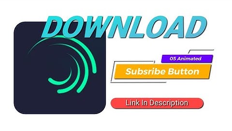 Animated Subscribe Button Free Preset Alight Motion