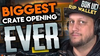 BIGGEST CRATE OPENING IN PUBG MOBILE HISTORY - 80,000 UC+