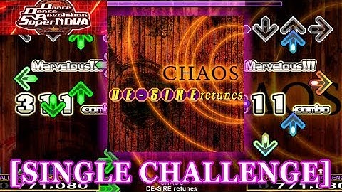 【DDR SN】 CHAOS [SINGLE CHALLENGE] 譜面確認＋クラップ