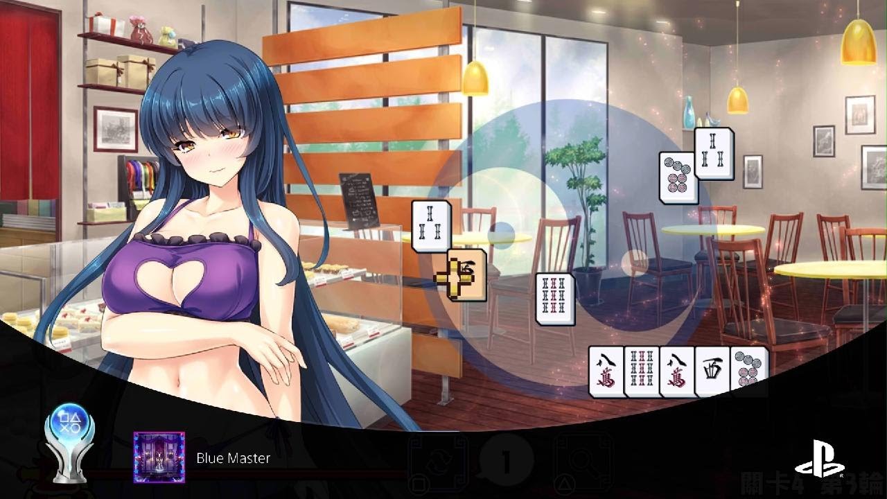 Pretty Girls Mahjong Solitaire - Blue