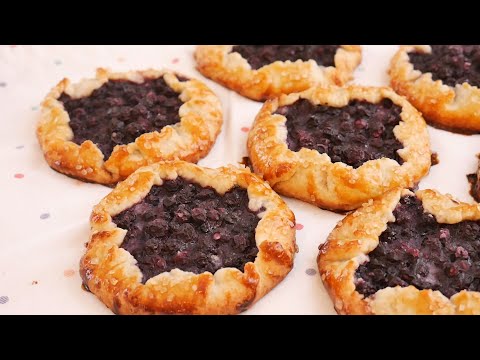 Blueberry Pie 블루베리 파이 만들기 (블루베리 갈레트 만들기) | Kkuume 꾸움