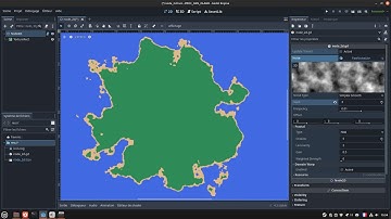 Godot 4 : Create Island with simplex noise