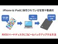 【解説】iPhone&ipadに保存されている写真や動画を外付けハードディスクへコピー＆バックアップする方法