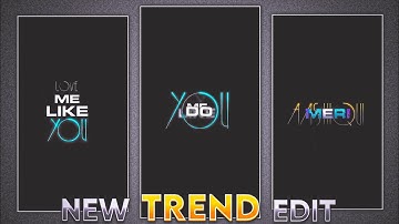 3d null lyrics video editing | Instagram trending 3d null lyrics video kaise banaye