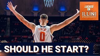 DEBATE: Should David Mirkovic START For the ILLINI | Concerns From the Exhibition | Illini Podcast