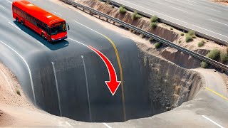 Cars vs. Giant Pit Survival, Deep Water & Upside Down Speed Bump - BeamNG.drive Challenge!