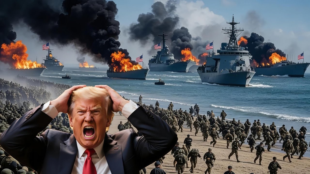 1 час назад! 14 американских военных кораблей были жестоко уничтожены Россией, смотрите, что произош