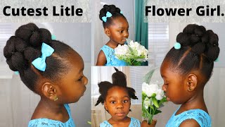 WOW ! This is My Best Kids Hairstyle Soo Far, Christmas Hairstyle Ideas For Medium Natural Hair. screenshot 1